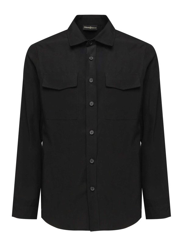GIULIANO GALIANO: Camisas - Camisa - Negro
