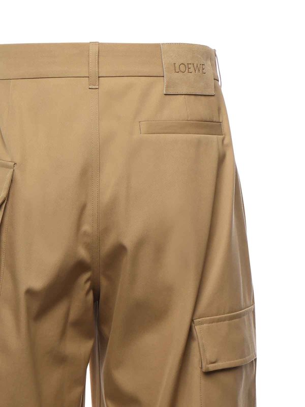 The Best Shops LOEWE: casual trousers - Cotton And Silk Cargo Pants
