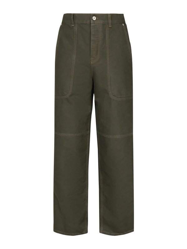 LOEWE: casual trousers - Cotton Cargo Pants