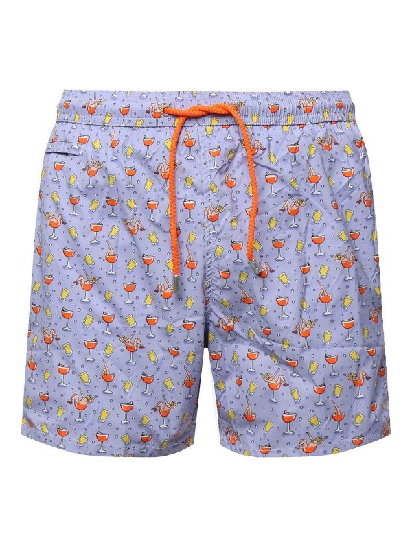MC2 SAINT BARTH: Swim shorts & swimming trunks - Cocktail Print Swimsuit