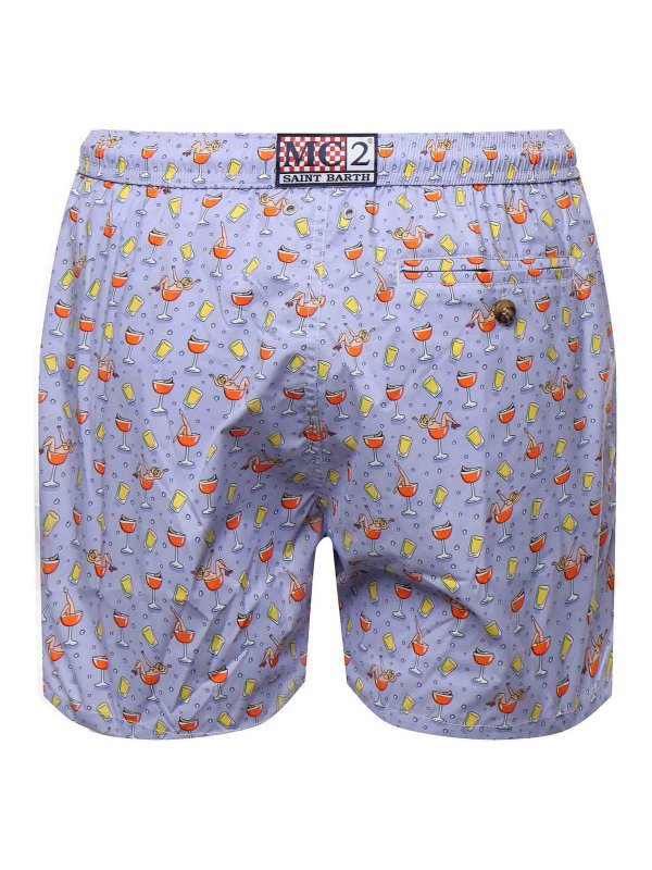 MC2 SAINT BARTH: Swim shorts & swimming trunks online - Cocktail Print Swimsuit