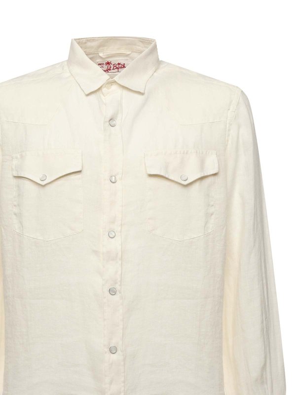 The Best Shops MC2 SAINT BARTH: shirts - Greg Linen Shirt