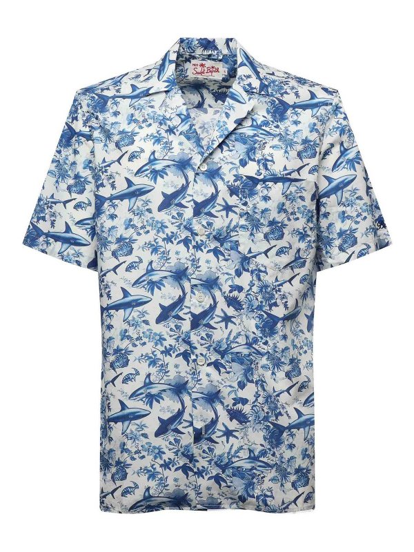 MC2 SAINT BARTH: shirts - Kalea Shirt With Shark Print