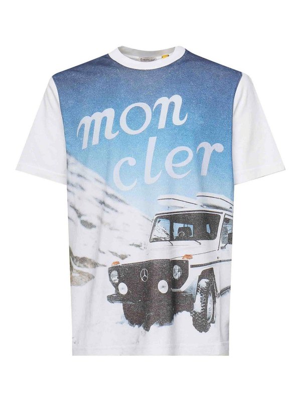 MONCLER: t-shirts - T-Shirt With Front Print