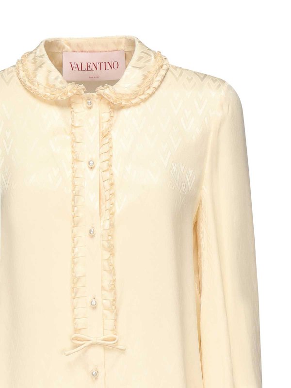 VALENTINO GARAVANI: shirts online - Toute La V Silk Shirt