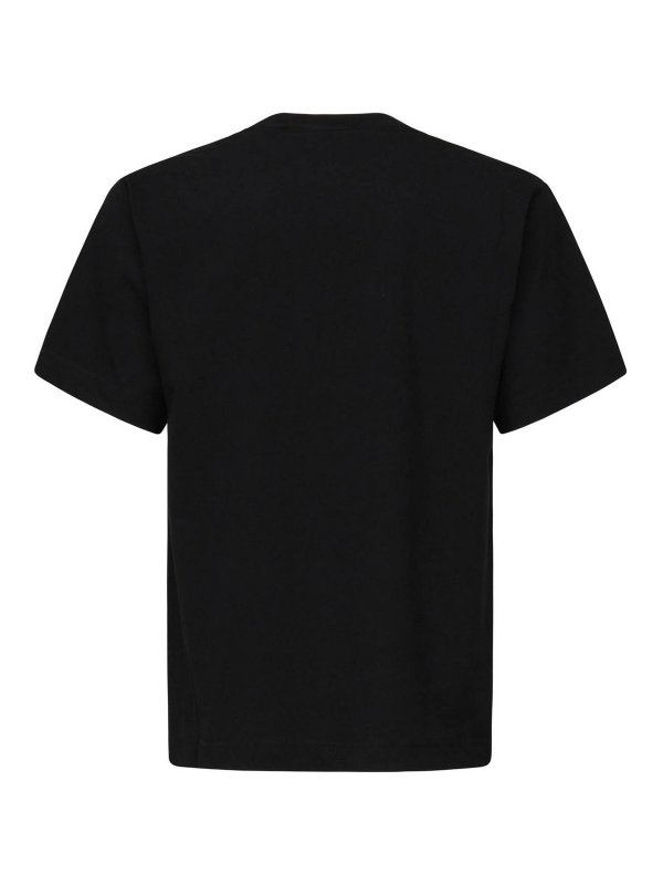 The Best Shops BURBERRY: t-shirts - T-Shirt With Cross-Stitch Ekd