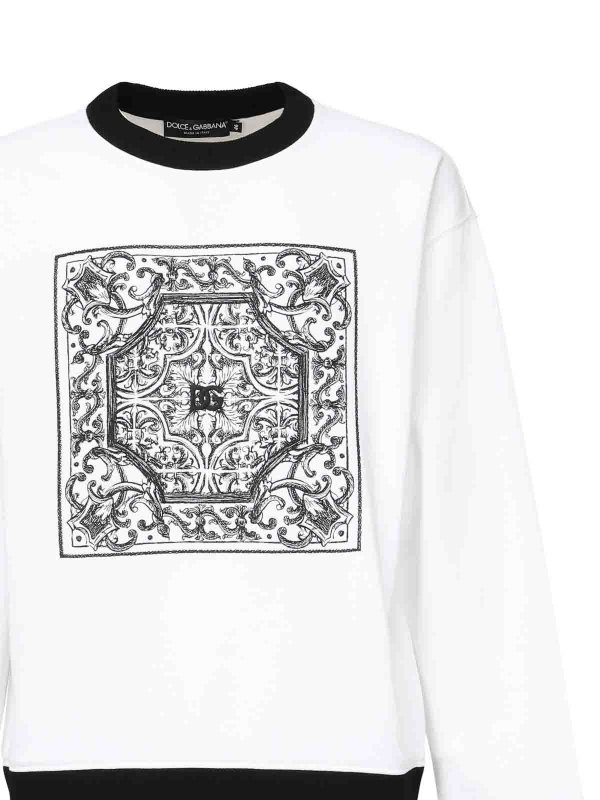 DOLCE & GABBANA: Sudaderas y suéteres online - Sudadera - Blanco