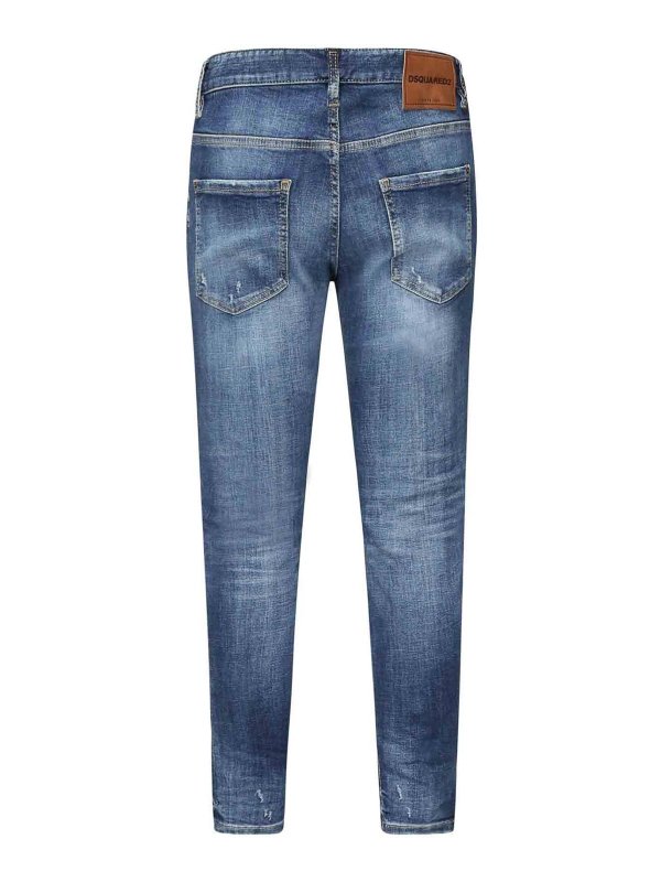 The Best Shops DSQUARED2: bootcut jeans - Distressed Skater Jeans