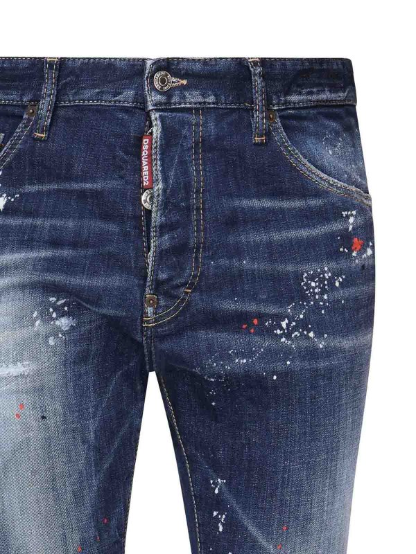 DSQUARED2: bootcut jeans online - Cool Guy Distressed Jeans