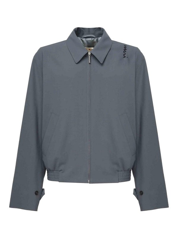Marni: casual jackets - Lightweight Wool Jacket