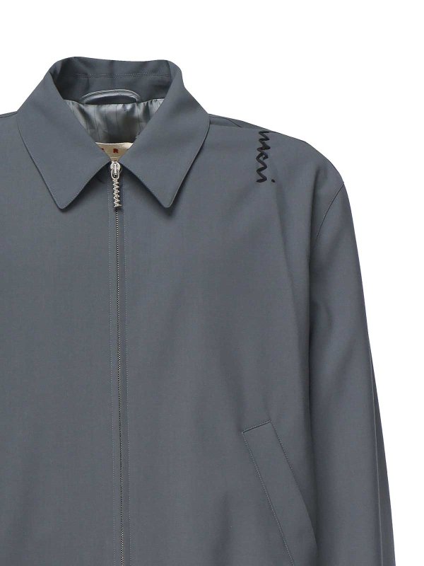 Marni: casual jackets online - Lightweight Wool Jacket