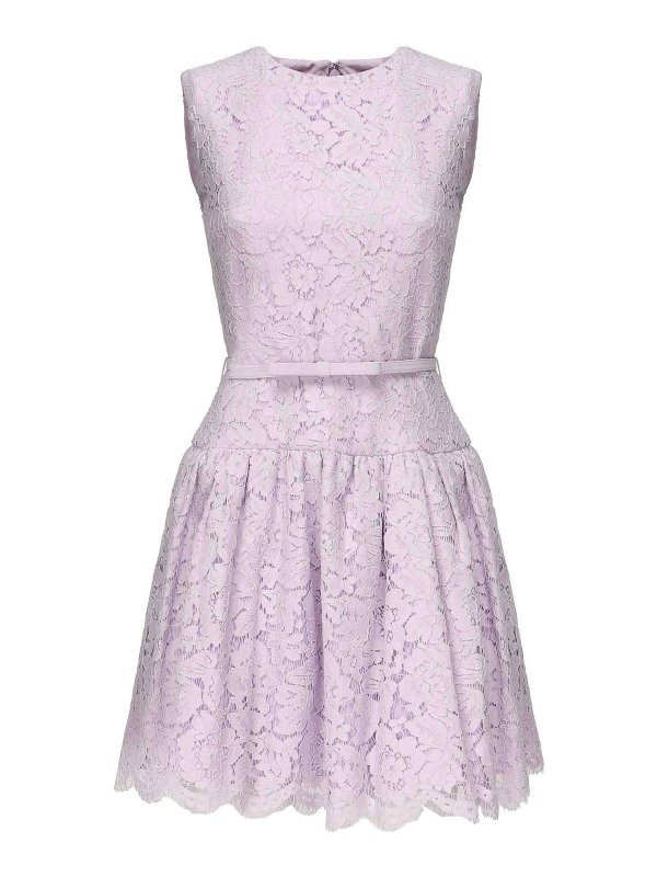 パーティードレス SELF PORTRAIT PF25067SL Dresses Lace sleeveless mini dress Self Portrait Lace Mini Dress - Purple - Women | PF25067SL