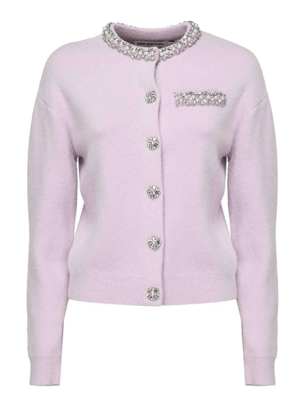 Self Portrait: Cardigans - Cardigan - Lila