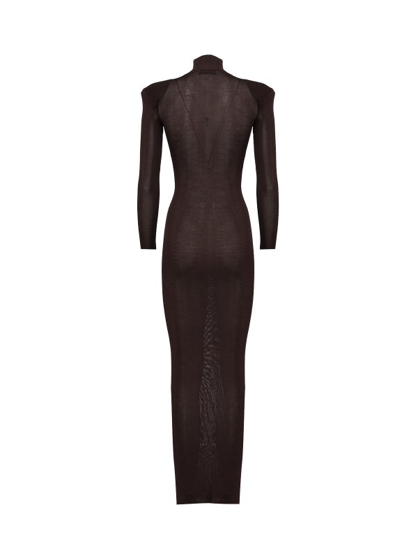 The Best Shops Self Portrait: abiti lunghi - Vestito  lungo in maglia viscosa