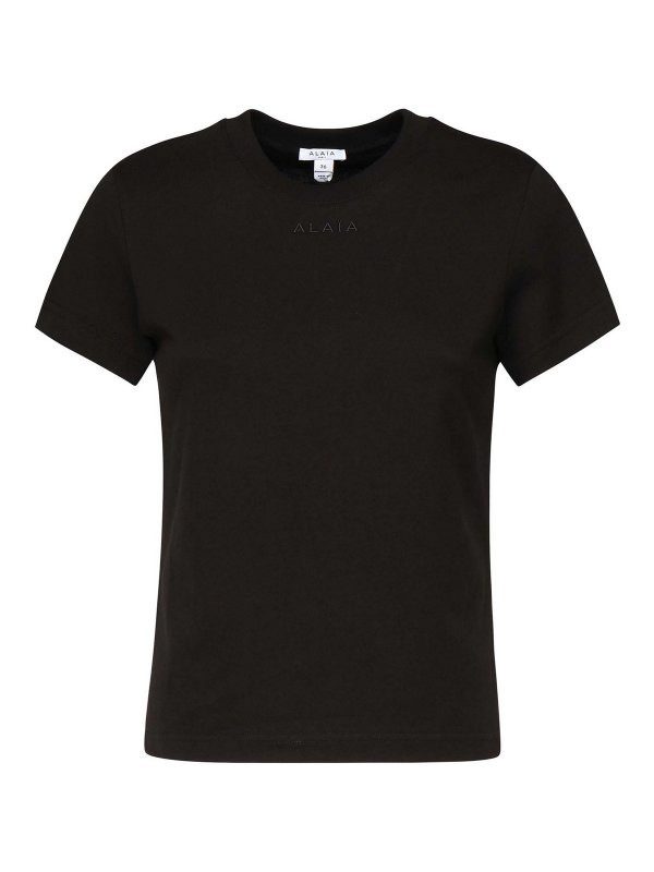 Alaïa: Camisetas - Camiseta - Negro