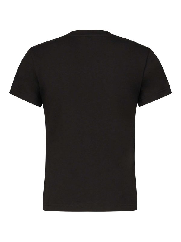 Tシャツ・カットソー ALAIA Woman T-Shirt Black AA9H0431J0105 995 Alaïa Cotton T-Shirt - Black - Women | AA9H0431J0105995