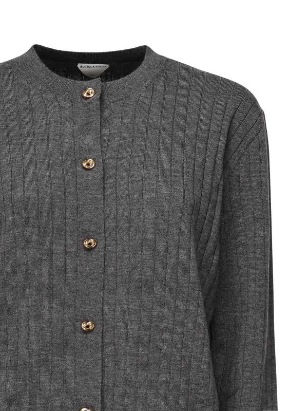 BOTTEGA VENETA: カーディガン online - カーディガン - グレー