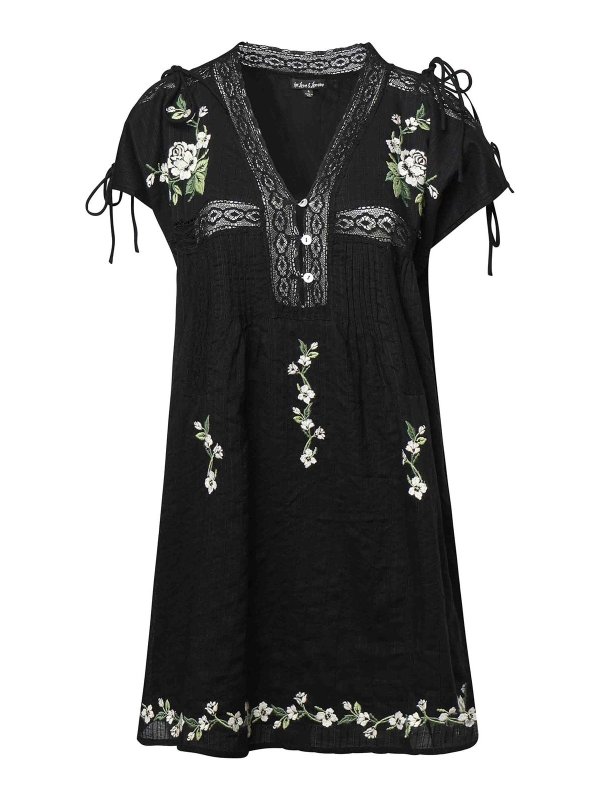 FOR LOVE & LEMONS: ショートドレス - ショートドレス - 黒