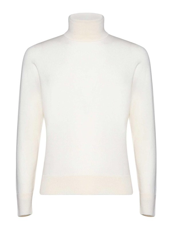 GIULIANO GALIANO: crew necks - Turtleneck Knit In Blended Virgin Wool