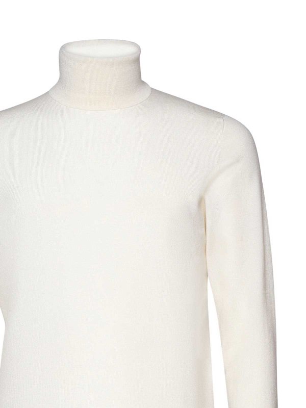 The Best Shops GIULIANO GALIANO: crew necks - Turtleneck Knit In Blended Virgin Wool