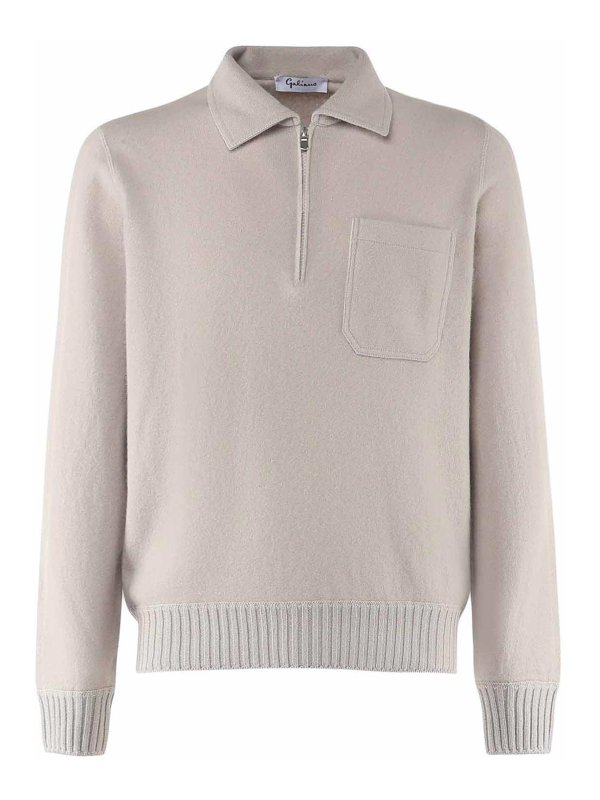 GIULIANO GALIANO: polo shirts - Virgin Wool Polo Shirt