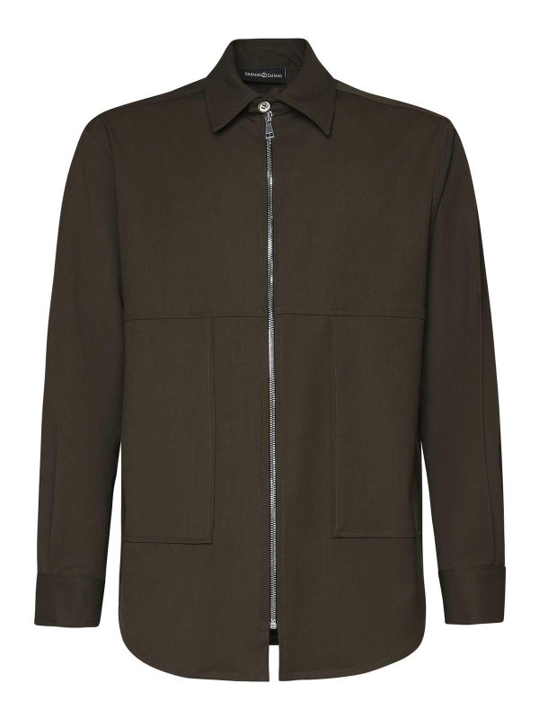 GIULIANO GALIANO: シャツ - シャツ - 緑