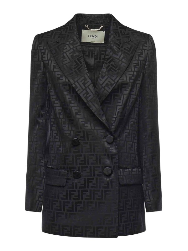 FENDI: blazers - Ff Jacquard Blazer