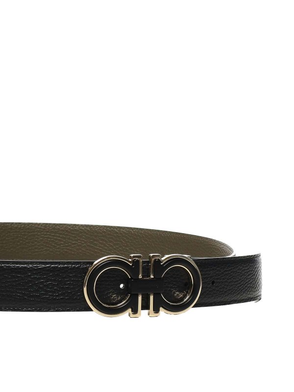 FERRAGAMO: belts online - Gancini Belt In Calfskin
