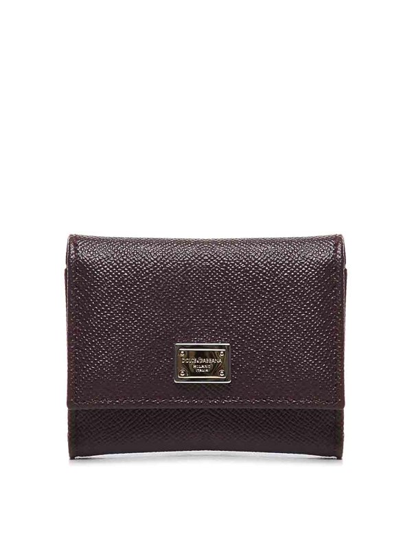 DOLCE & GABBANA: 財布＆ポーチ - 財布 - ダークレッド
