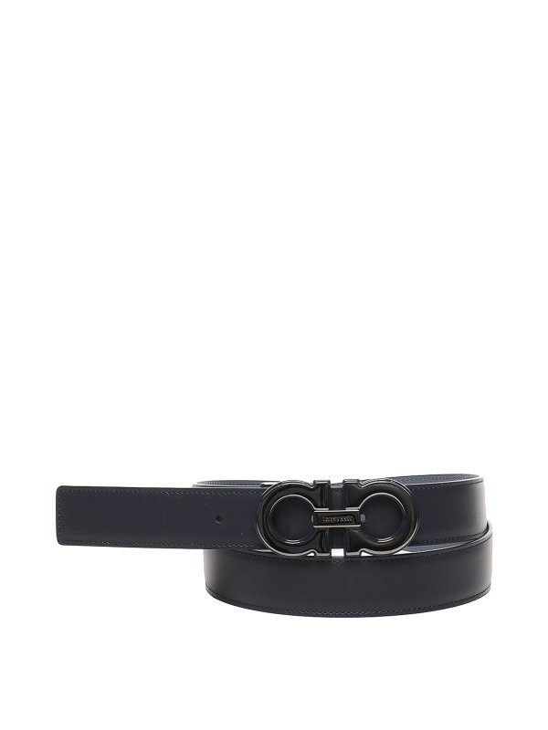 FERRAGAMO: belts - Reversible Gancini Belt