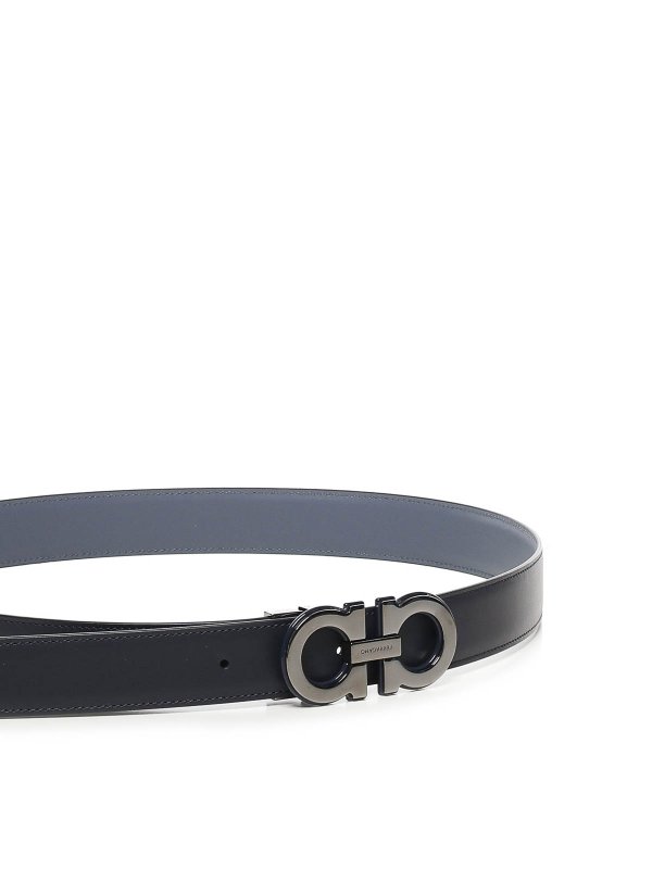 FERRAGAMO: belts online - Reversible Gancini Belt
