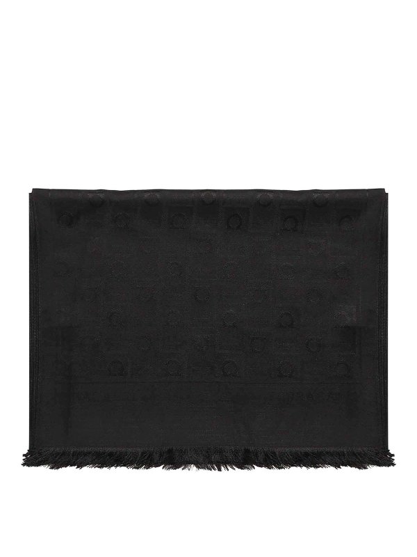 FERRAGAMO: スカーフ - スカーフ - 黒