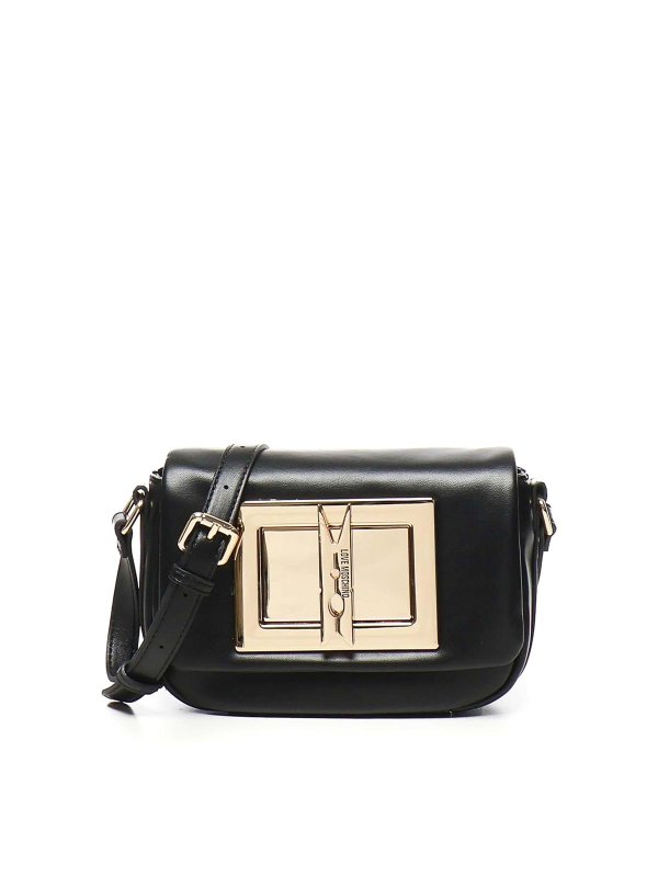 LOVE MOSCHINO: クロスボディバッグ - クロスボディバッグ - 黒