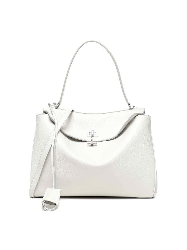 BALENCIAGA: cross body bags - Rodeo Medium Bag In Hammered Calfskin