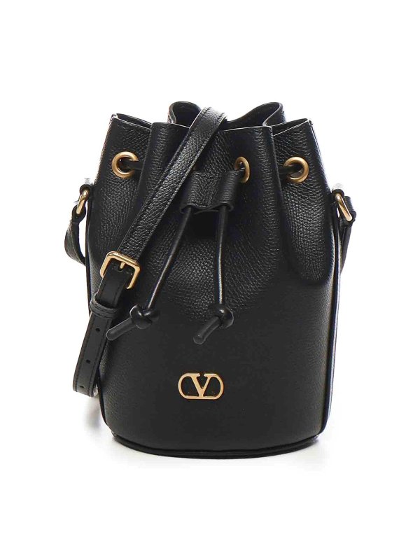 VALENTINO GARAVANI: cross body bags - Mini Vlogo Bucket Bag
