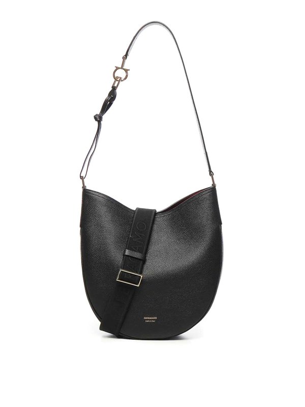 FERRAGAMO: cross body bags - North-South Hobo Bag