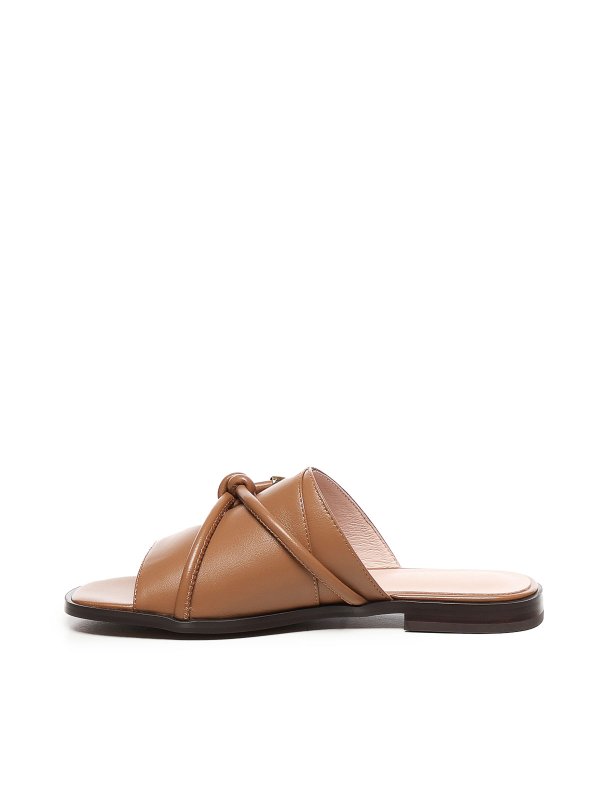 COCCINELLE: flat shoes online - Carmy Smooth Flat Sandals