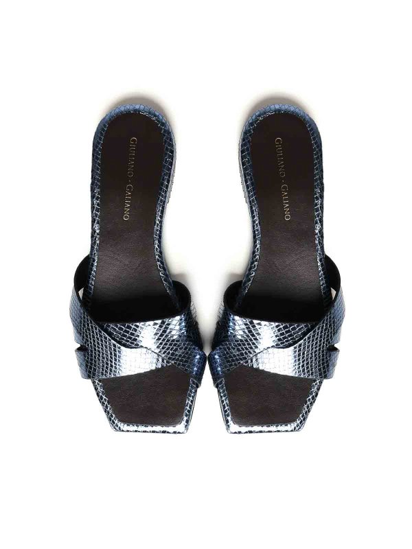 The Best Shops GIULIANO GALIANO: フラットシューズ - ブルー