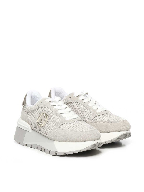 Liu Jo: trainers online - Suede And Mesh Platform Sneakers