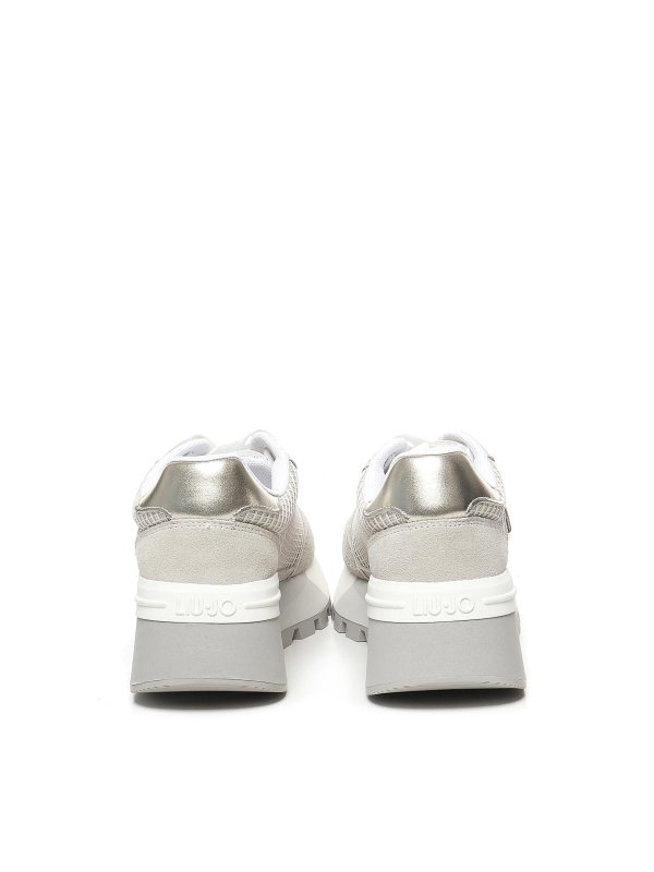 The Best Shops Liu Jo: trainers - Suede And Mesh Platform Sneakers