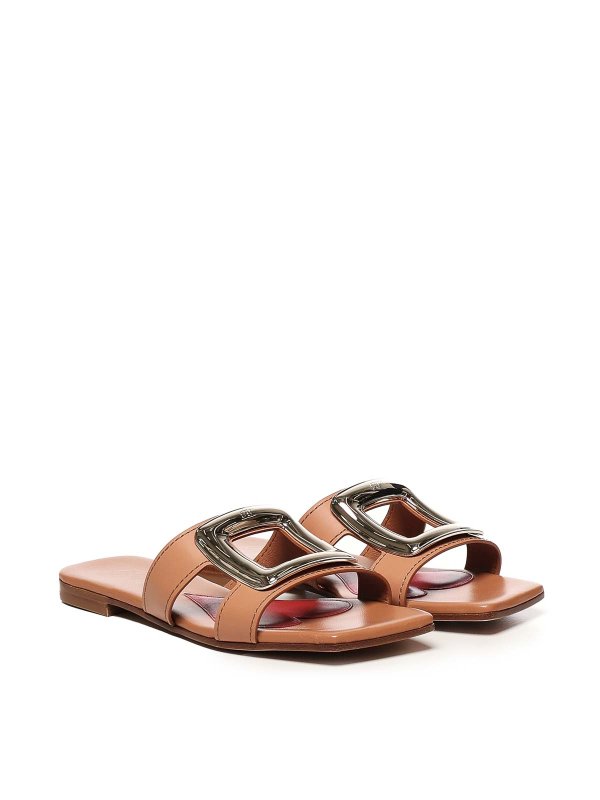 ROGER VIVIER: sandals online - Viv By The Sea Leather Sandals