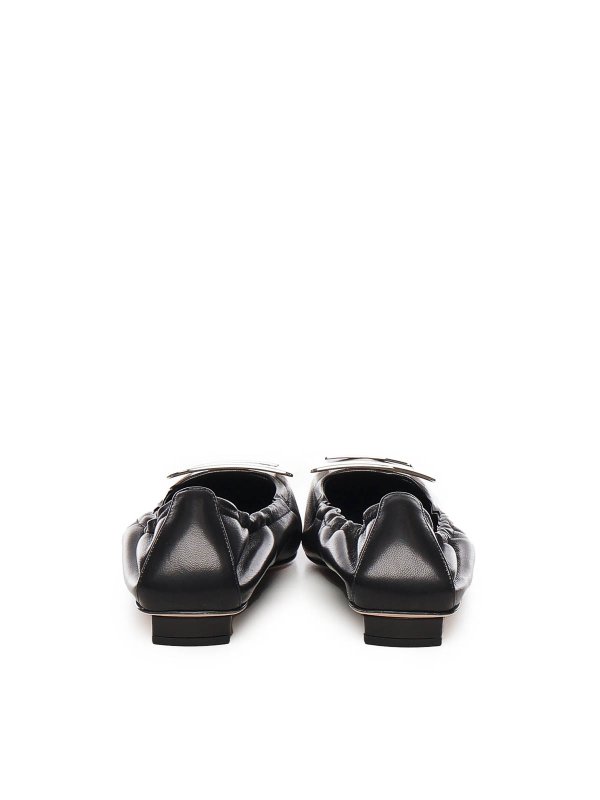 フラットシューズ - 黒 shop online: ROGER VIVIER
