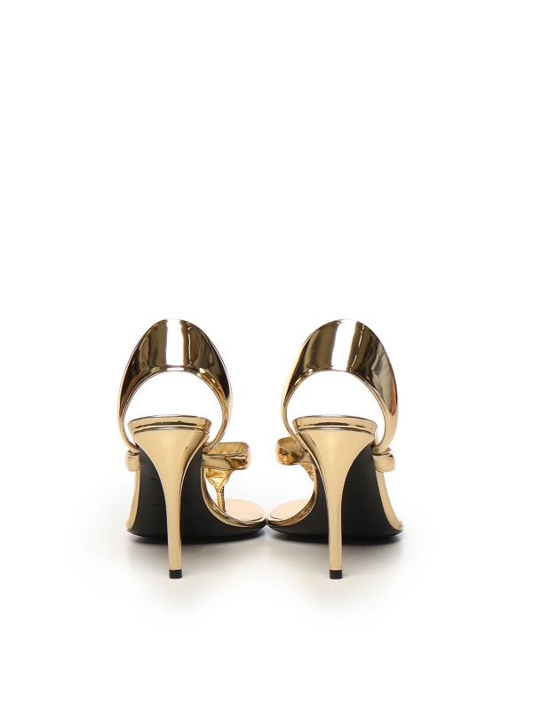 The Best Shops Alaïa: sandals - Flip-Flop Sandals In Laminated Leather