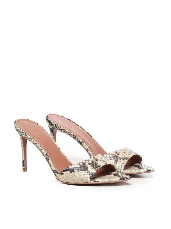 GIULIANO GALIANO: sandals online - Alixia Python Print Sandals