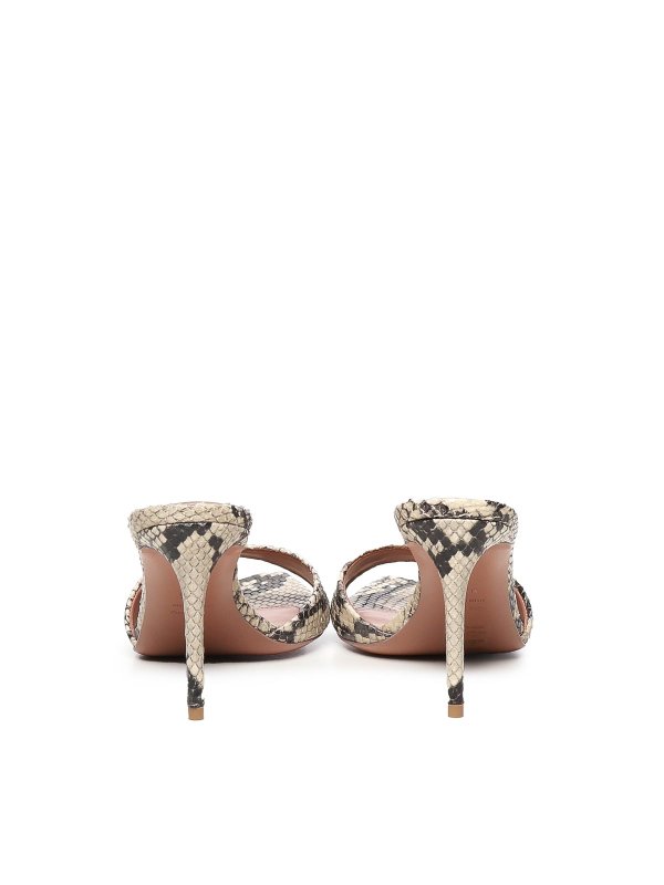 The Best Shops GIULIANO GALIANO: sandals - Alixia Python Print Sandals