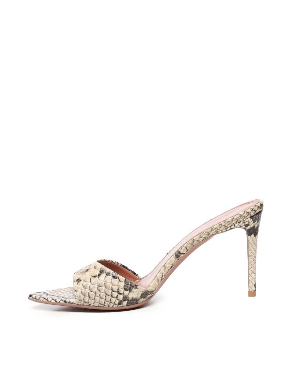 Alixia Python Print Sandals shop online: GIULIANO GALIANO