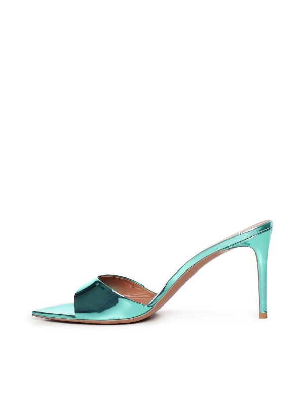 Alixia Mirror Leather Mules shop online: GIULIANO GALIANO