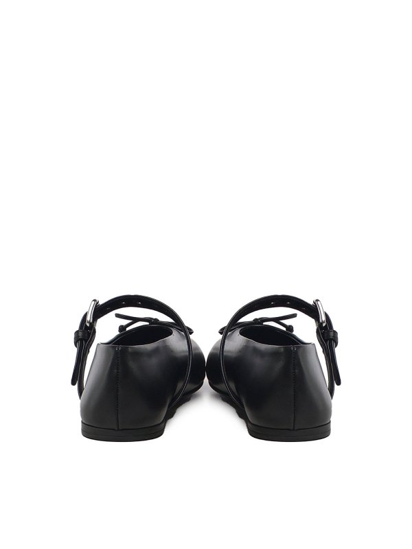 The Best Shops MIU MIU: flat shoes - Leather Ballerinas