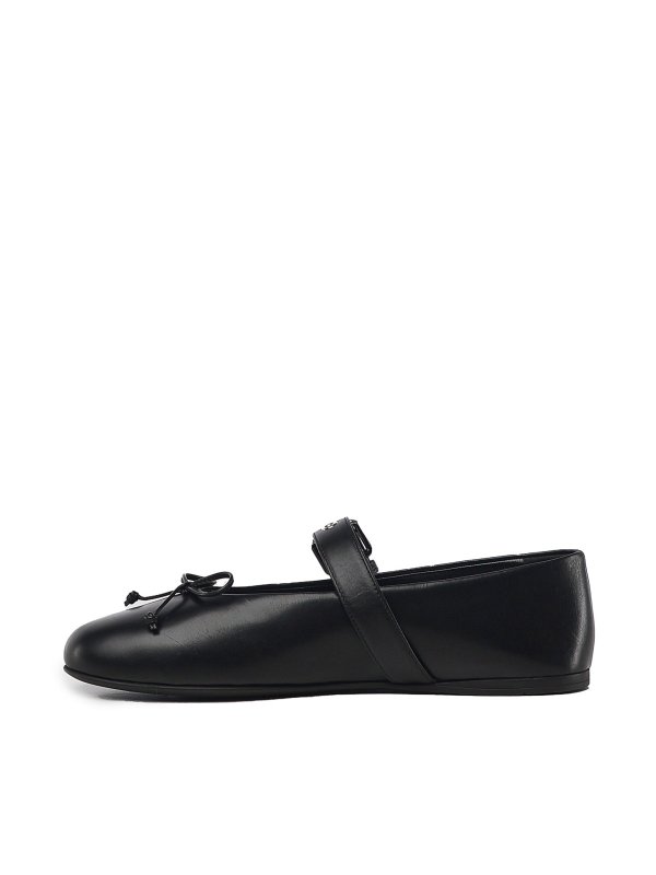 Leather Ballerinas shop online: MIU MIU