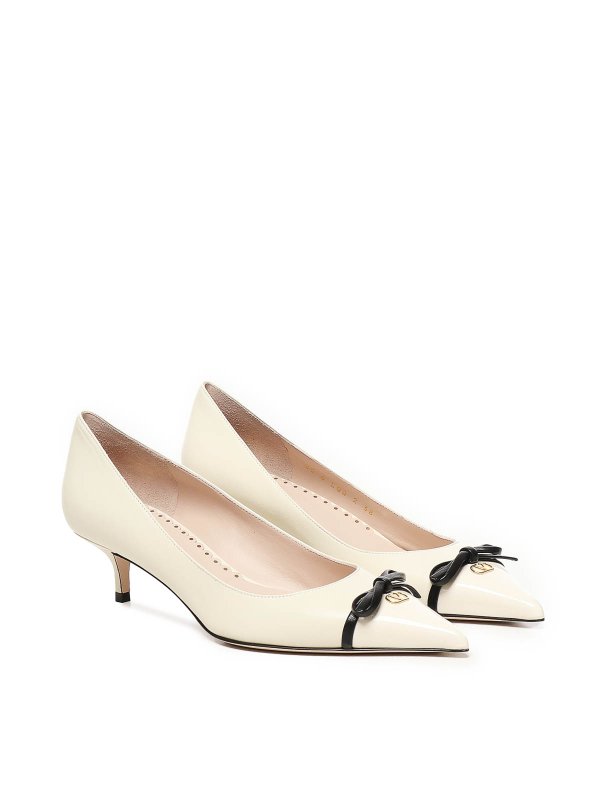 VALENTINO GARAVANI: court shoes online - Bepointy Patent And Kid Leather Pumps
